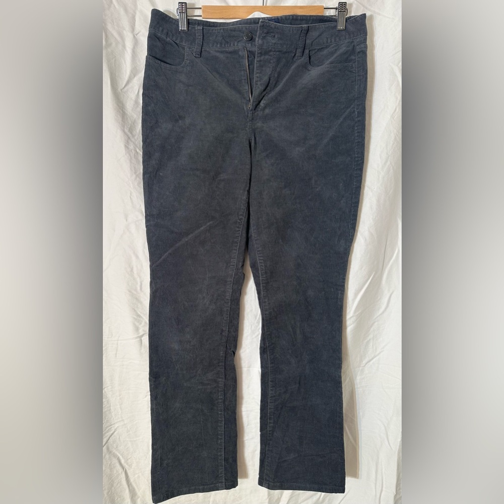 Talbots GRAY corduroy jean Pant heritage collection, size 12 Petite
